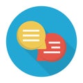 Conversation vector color flat icon