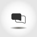 conversational bubble isolated icon. interface element