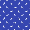 Sharks Silhouette Motif Seamless Pattern