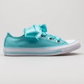 Converse Chuck Taylor All Star Big Eyelets OX aqua green and white sneaker