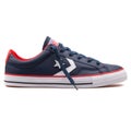 Converse Star Player OX navy blue, white and red sneaker