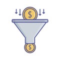 Conversion flat vector icon which can easily modify or edit Royalty Free Stock Photo