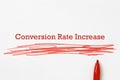 Conversion rate increase on paper