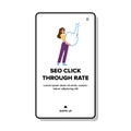 conversion seo click through rate vector