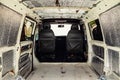 T4 van conversion into a camper van. Soundproofing and insulation have been added to the van