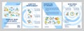 Convert more customers blue brochure template