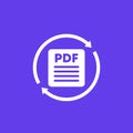 convert to PDF document icon for web and apps