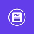 convert to PDF document icon for web and apps