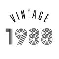 1988 vintage t shirt design vector, vintage design