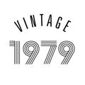 1979 vintage t shirt design vector, vintage design