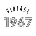 1967 vintage t shirt design vector, vintage design