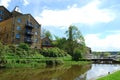 Converted mill at Five Rise locks at Bingley West Yorkshire