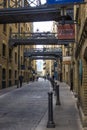 Shad Thames, a historic riverside street next to Tower Bridge, London