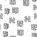 Converter Application Vector Seamless Pattern