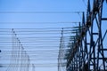 Converter station, substation type in electric system Royalty Free Stock Photo