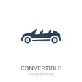 convertible icon in trendy design style. convertible icon isolated on white background. convertible vector icon simple and modern