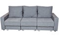 Convertible sofa bed with color grey