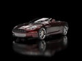 Convertible sports car - Dark Red Pearlescent Paint