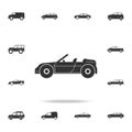 Convertible Sports Car icon. Detailed set of cars icons. Premium graphic design. One of the collection icons for websites, web des Royalty Free Stock Photo