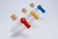 Converting devices part of the System for intravenous infusions