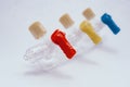 Converting devices part of the System for intravenous infusions