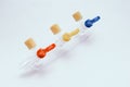 Converting devices part of the System for intravenous infusions