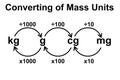 Converting metric units of mass