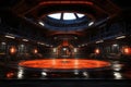 sci fi Convex surface, cinematic lighting space,