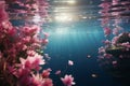 Convey the beauty of underwater floral