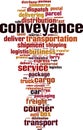 Conveyance word cloud Royalty Free Stock Photo