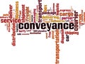 Conveyance word cloud Royalty Free Stock Photo