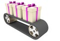 Conveyer belt and gifts