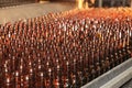 Conveyer line with many beer bottles