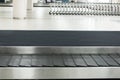 Conveyor belt in arrivals lounge of airport termina