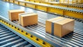 Conveyor Belt Efficiency: A Visual Symphony of Automation generative AI