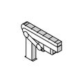 conveyor belt isometric icon vector illustration Royalty Free Stock Photo