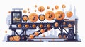 Efficient Conveyer Belt for Bitcoin, Dollar, and Cryptocurrency Transport