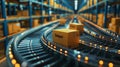 Conveyor belts grind to a halt in manufacturing plants, the disruptions rippling through global supply chains, AI generated