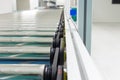 The conveyor chain, and conveyor belt on production line set up in clean room area