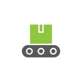 Conveyor icon vector