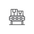 Conveyor outline icon