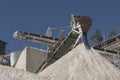 Conveyor on site at gravel pit Royalty Free Stock Photo