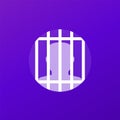 convict or inmate icon, vector