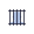 convict or inmate icon on white Royalty Free Stock Photo