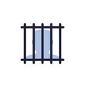 convict or inmate icon on white Royalty Free Stock Photo