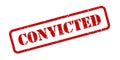 Convicted Rubber Stamp Vector Royalty Free Stock Photo