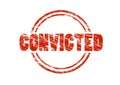 Convicted Red stamp Royalty Free Stock Photo