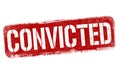 Convicted sign or stamp Royalty Free Stock Photo