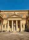 Convitto Palmieri with the bust of Giosue Carducci. Lecce. Puglia.