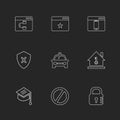 convocation , car , lock , sheild , windows , ui , layout , web Royalty Free Stock Photo